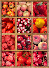 Red food collection