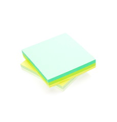 Green sticker, isolated on white background