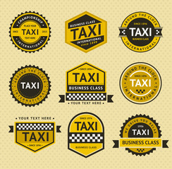 Taxi insignia, vintage style