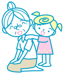 おばあさんと孫娘