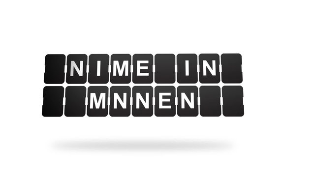 Split Flap Time is Money Sign