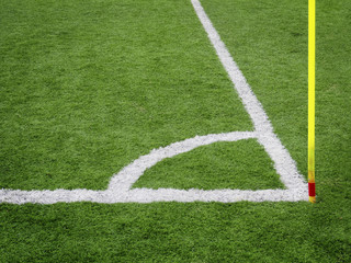 Obraz premium Soccer Corner Lines