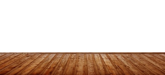 Freie Wand mit Holzfußboden