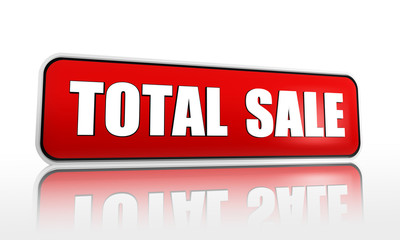 total sale red banner