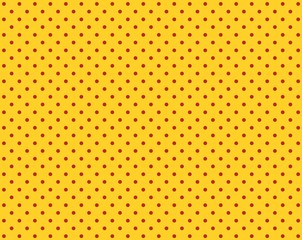 Oranger Hintergrund mit roten Punkten