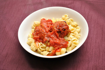 Pasta and Meatball Dinner