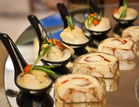 Food prepared by chef