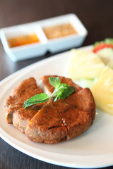 Fried minced pork vietnamese style