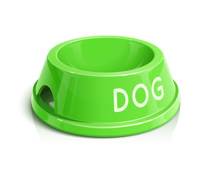 bowl for animal vector illustration isolated on white