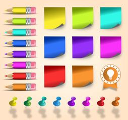 Set de elementos de papelería