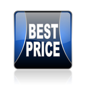 best price blue square web glossy icon