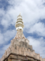 Statues of deities at the Top of the temple