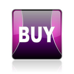 buy violet square web glossy icon
