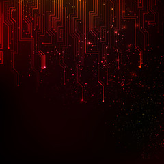 Abstract red lights background