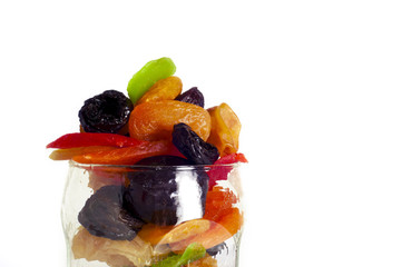 dried fruits in a glass