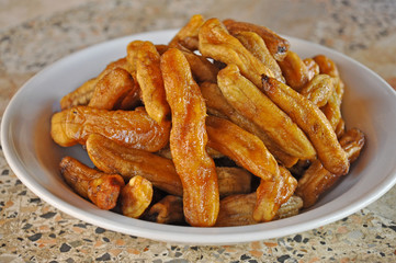 Sun-dried banana