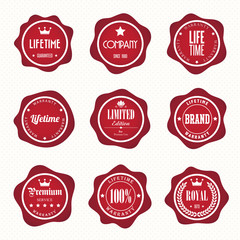 Set of retro vintage badges and labels
