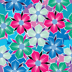 Floral seamless background.