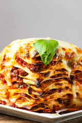 frische italienische Lasagne