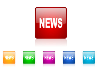 news vector icon set