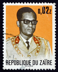 Postage stamp Zaire 1973 Joseph D. Mobutu, President