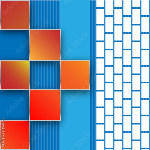 "Seamless blocks vector background" Stock image and royalty-free vector
