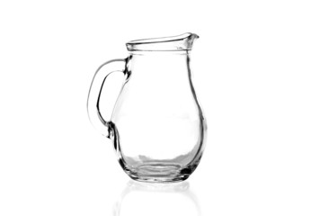 Glass jug isolated