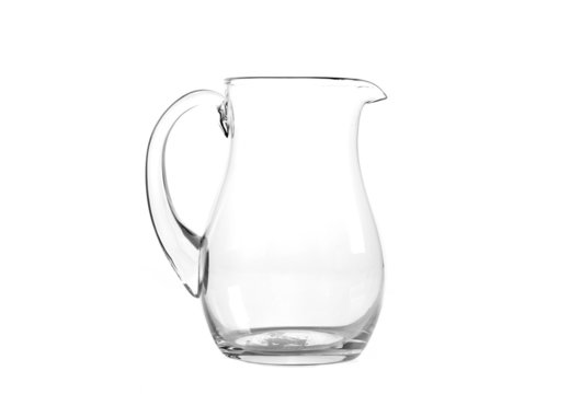 Glass jug isolated