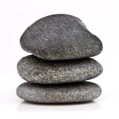 Fototapeta na wymiar Isolated Stacked stones