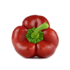 Red Bell Pepper on a white background