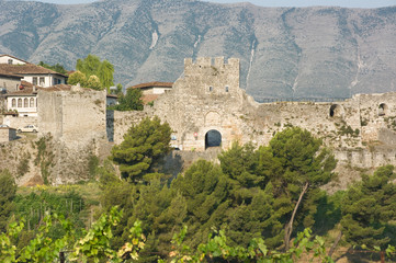 Fototapeta na wymiar Citadel of Berat, Albania