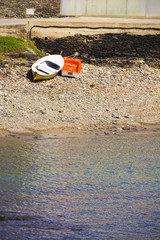 Obraz premium Stone beach with boats