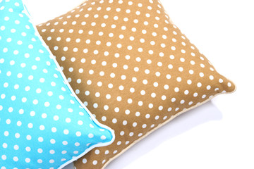 Two pillows isolated on white