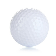 Golf ball isolated on white