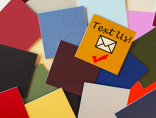 Text Us! Texting Sign For Business, Customer Service or PR.