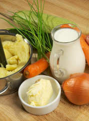 Preparing Vegetables Puree