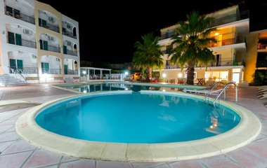 Exterior of a luxury hotel