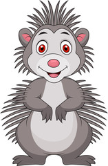 Cute porcupine cartoon