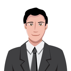 Vector portrait in comics