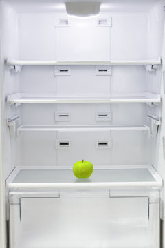 Apple in the refrigerator