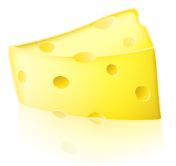 Cartoon cheese illustration