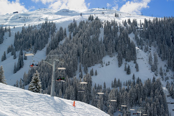 Skilift in Montafon valley