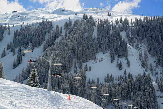 Skilift in Montafon valley