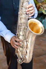 Man Playing the Saxophone