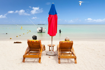 plage relaxante paradisiaque de l'île Maurice