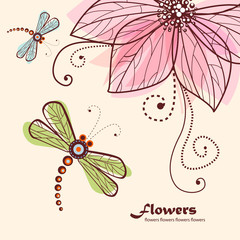 Decorative floral background