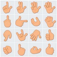 Human Hand Gestures Clip Art