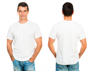 Teenager With Blank White Shirt