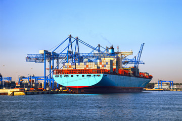 Loading Container Ship
