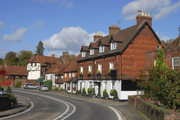 Fototapeta na wymiar Cottages at Chiddingfold. Surrey. England